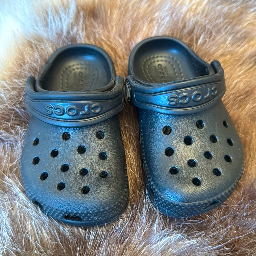 Infant Crocs Littles Clog — Little Kids(Todlers)  Size 5, Color:  Black